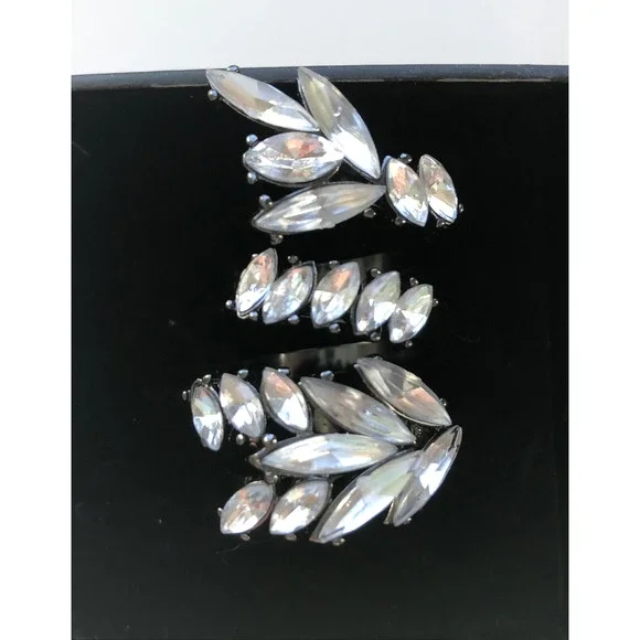 NIB NEW Erickson Beamon Ring Wrap Rhinestone Ring Size 7 - Picture 5 of 10